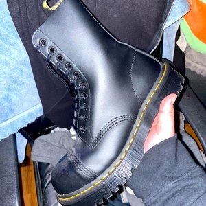 Dr martens steel toe bxb boots size 8 womens . Brand new only worn once .